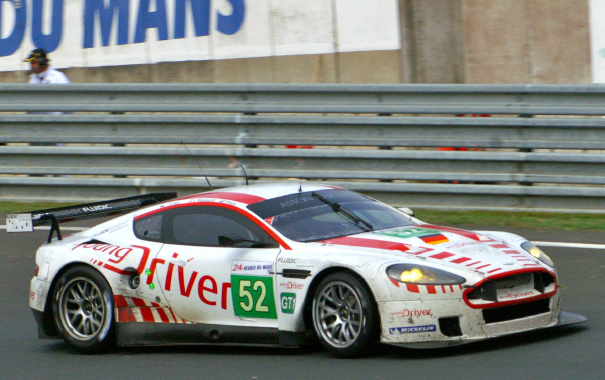 Young Driver AMR Aston Martin DBR9 Driven by Tomas Enge, Christoffer Nygaard and Peter Kox (4738619018).jpg