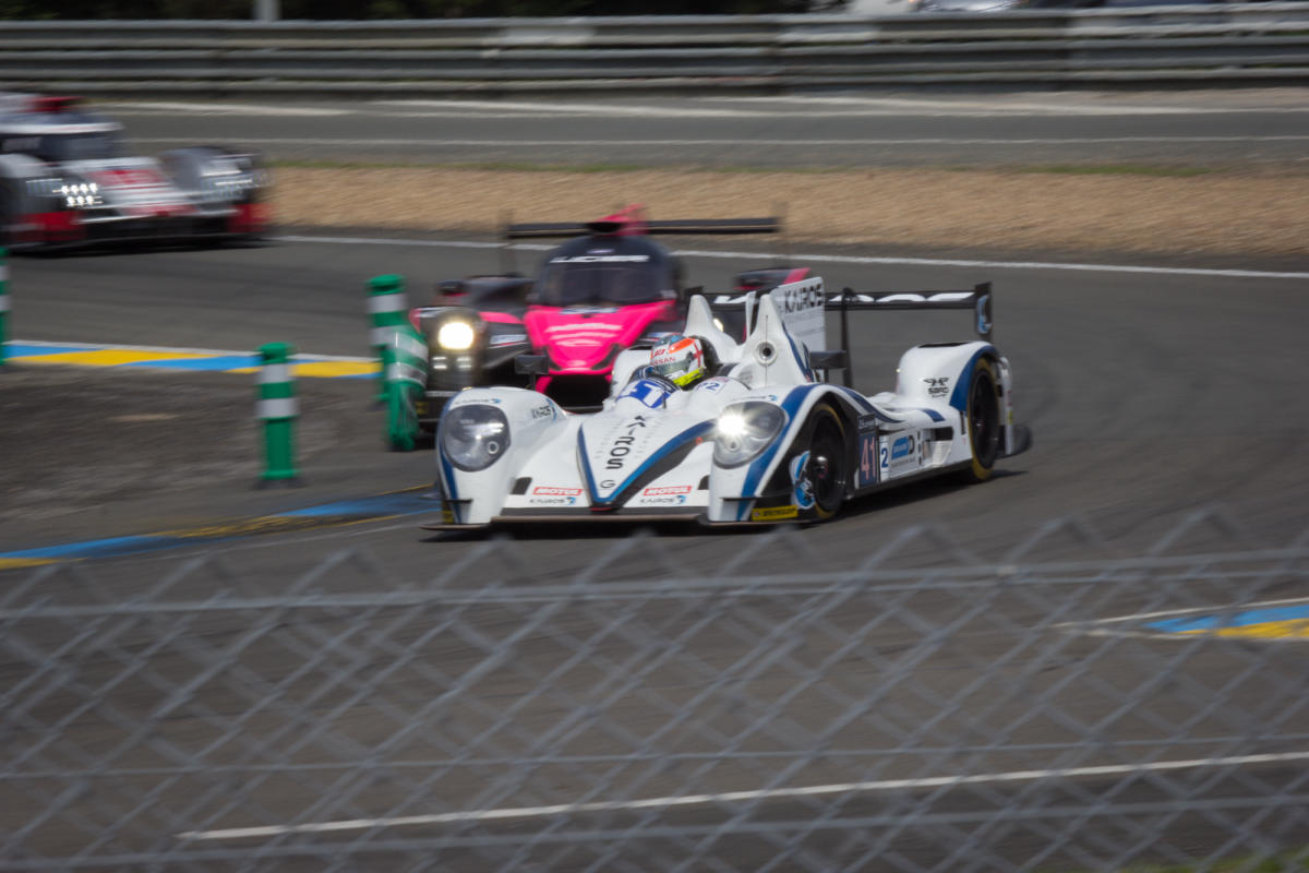 Greaves Motorsport - Gibson 015S Nissan -41 -- Oak Racing - Ligier JS P2 (18678373658).jpg