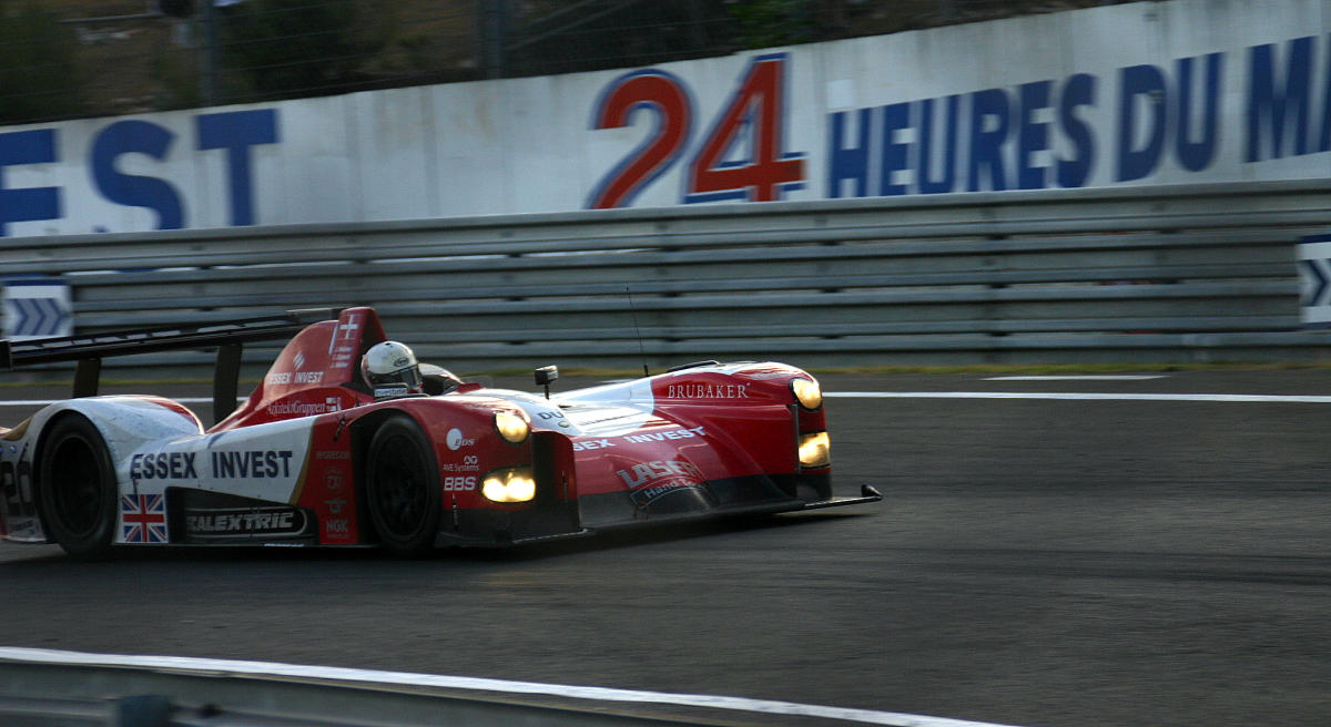 Lister Storm LMP - John Nielsen, Casper Elgaard & Jens Reno Moller exits the Esses at the 2004 Le Mans (50881072676).jpg