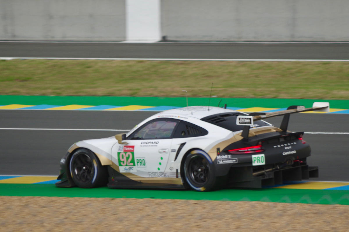 Porsche GT Team's Porsche 911 RSR No. 92 Michael Christensen, Kevin Estre and Laurens Vanthoor.jpg
