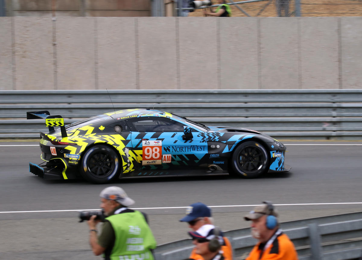 Aston Martin Vantage AMR - Paul Dalla Lana, David Pittard & Nicki Thiim in the Esses at the 2022 Le Mans (53554041103).jpg