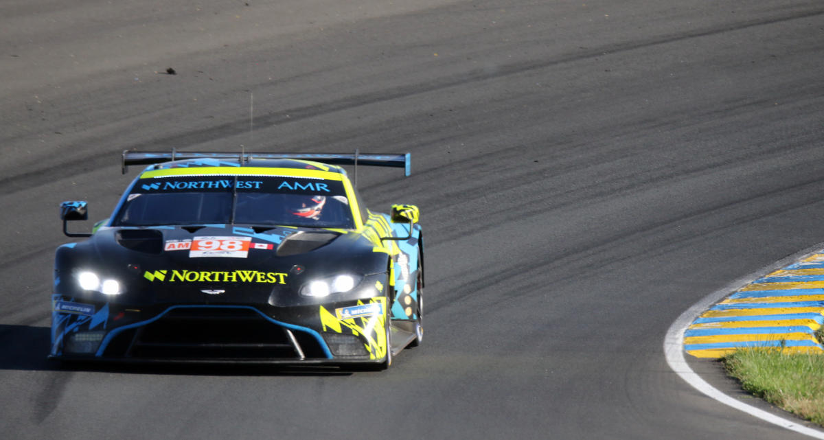 Aston Martin Vantage AMR - Paul Dalla Lana, David Pritchard & Nicki Thiim in the Esses at the 2022 Le Mans (53514874253).jpg