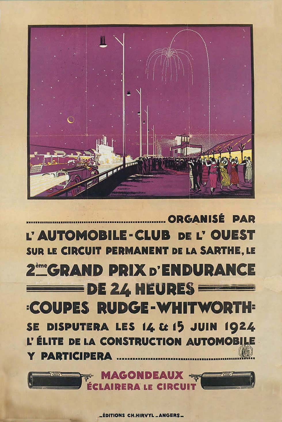 Le Mans 1924 løbsplakat