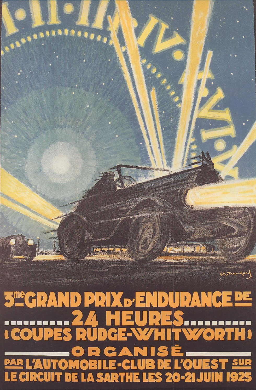 Le Mans 1925 løbsplakat