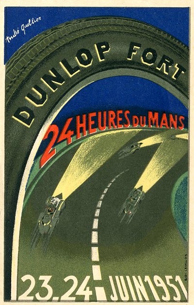 Le Mans 1951 race poster
