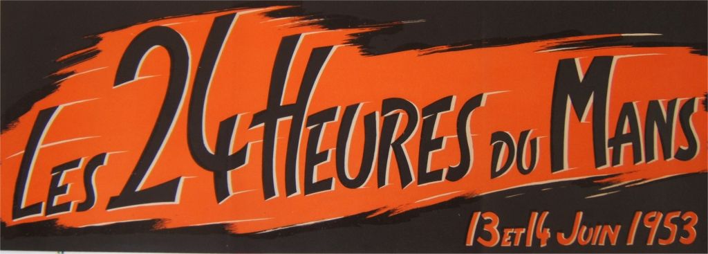Le Mans 1953 race poster