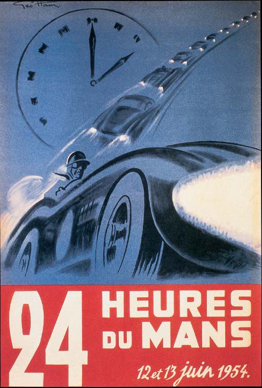 Le Mans 1954 løbsplakat