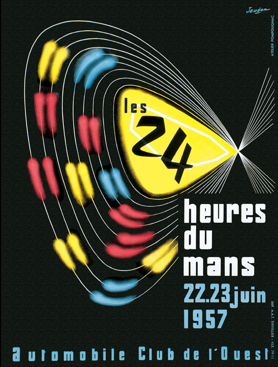 Le Mans 1957 løbsplakat