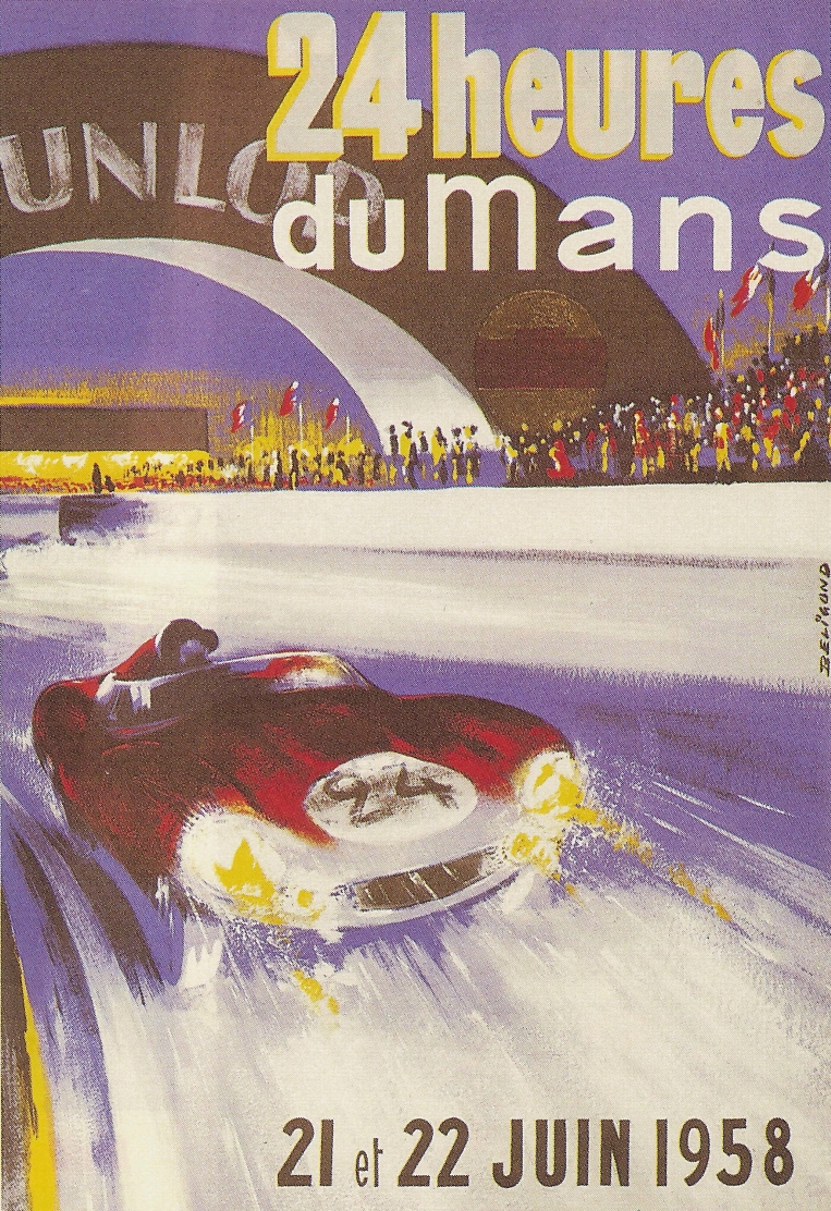 Le Mans 1958 løbsplakat