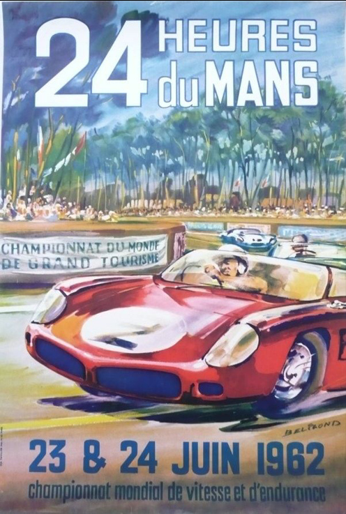 Le Mans 1962 race poster