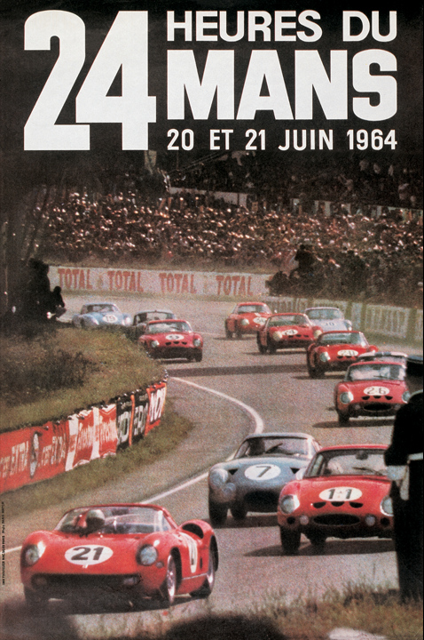 Le Mans 1964 race poster
