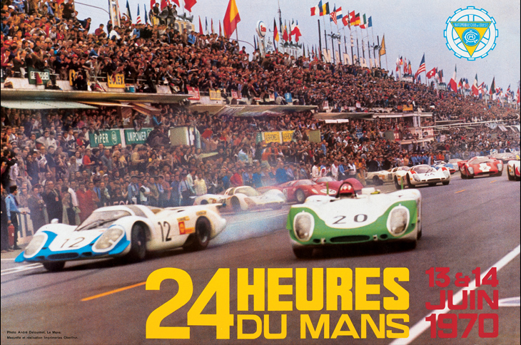 Le Mans 1970 race poster