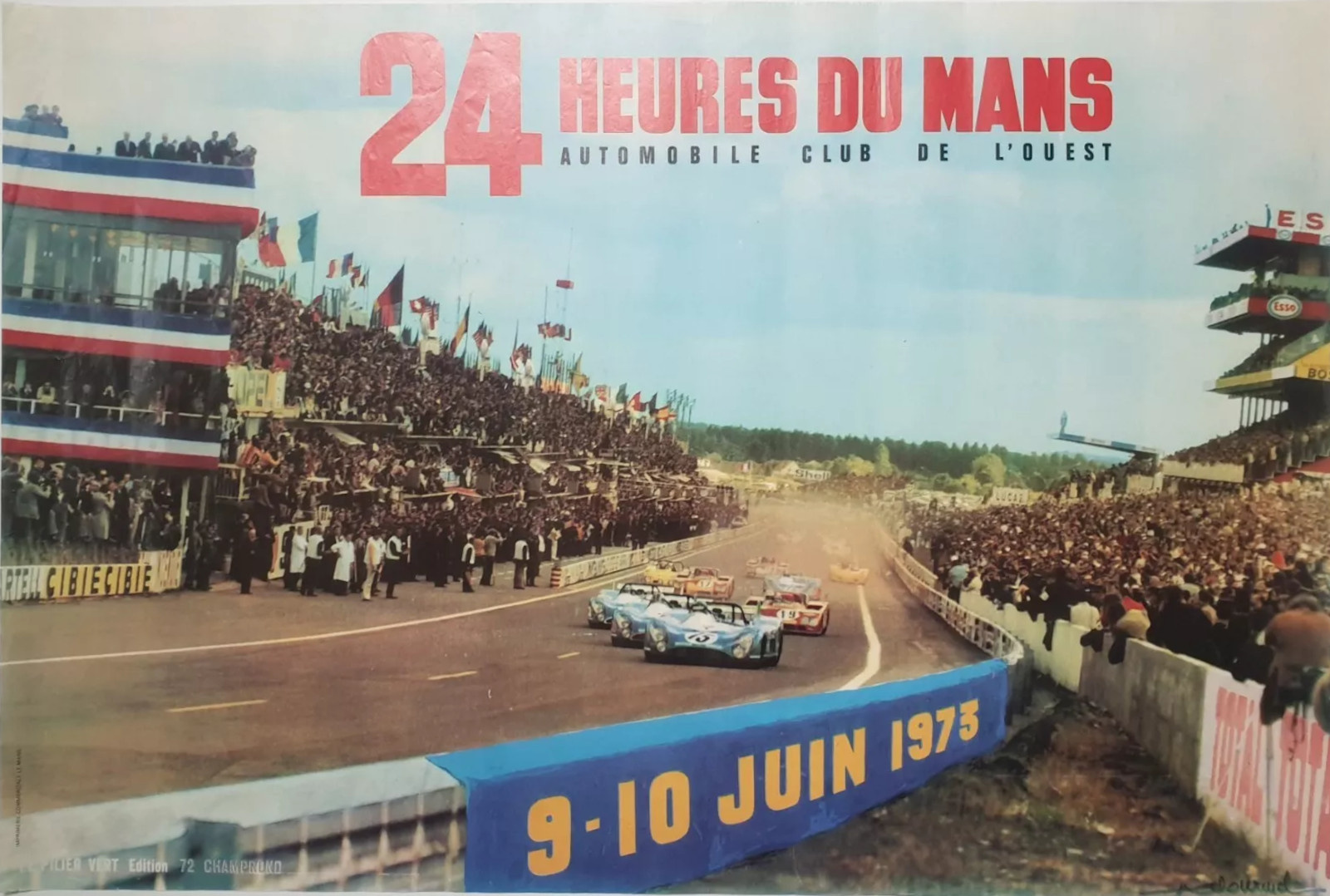 Le Mans 1973 race poster