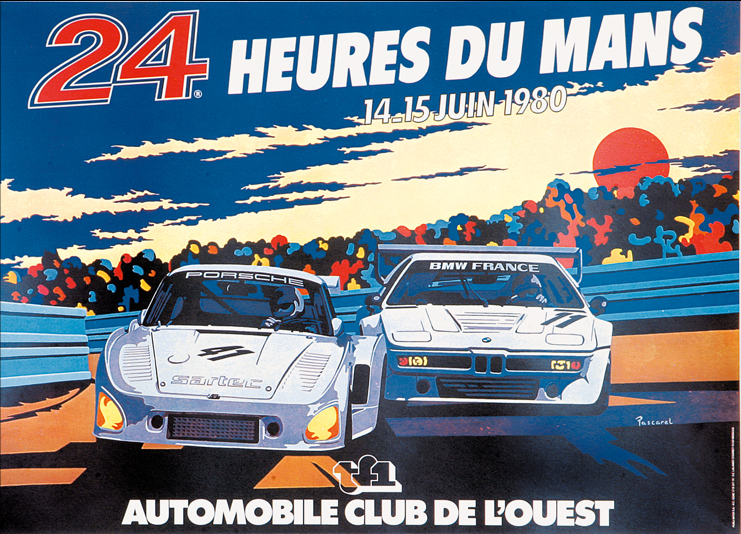 Le Mans 1980 race poster