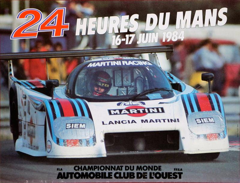 Le Mans 1984 race poster