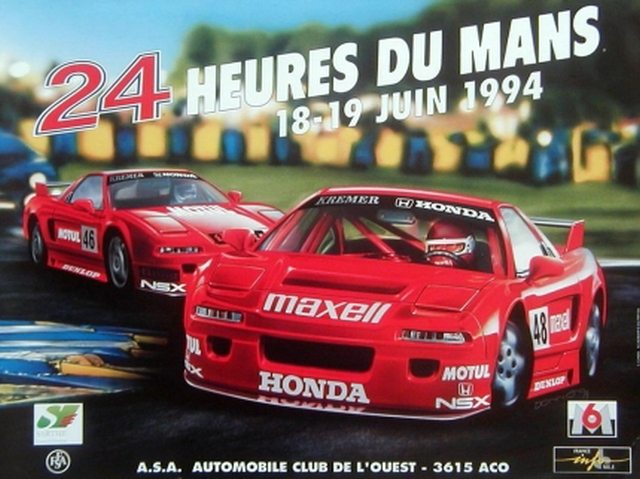 Le Mans 1994 race poster