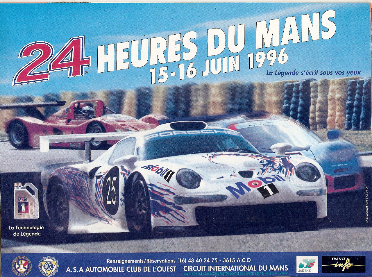 Le Mans 1996 race poster