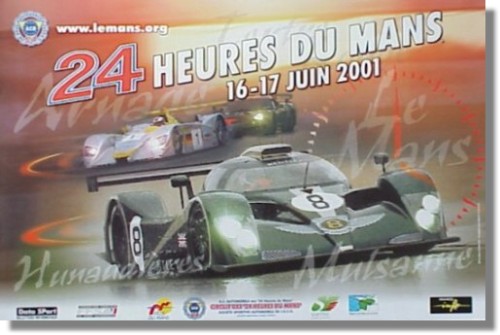 Le Mans 2001 race poster