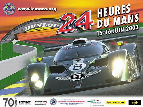 Le Mans 2002 race poster