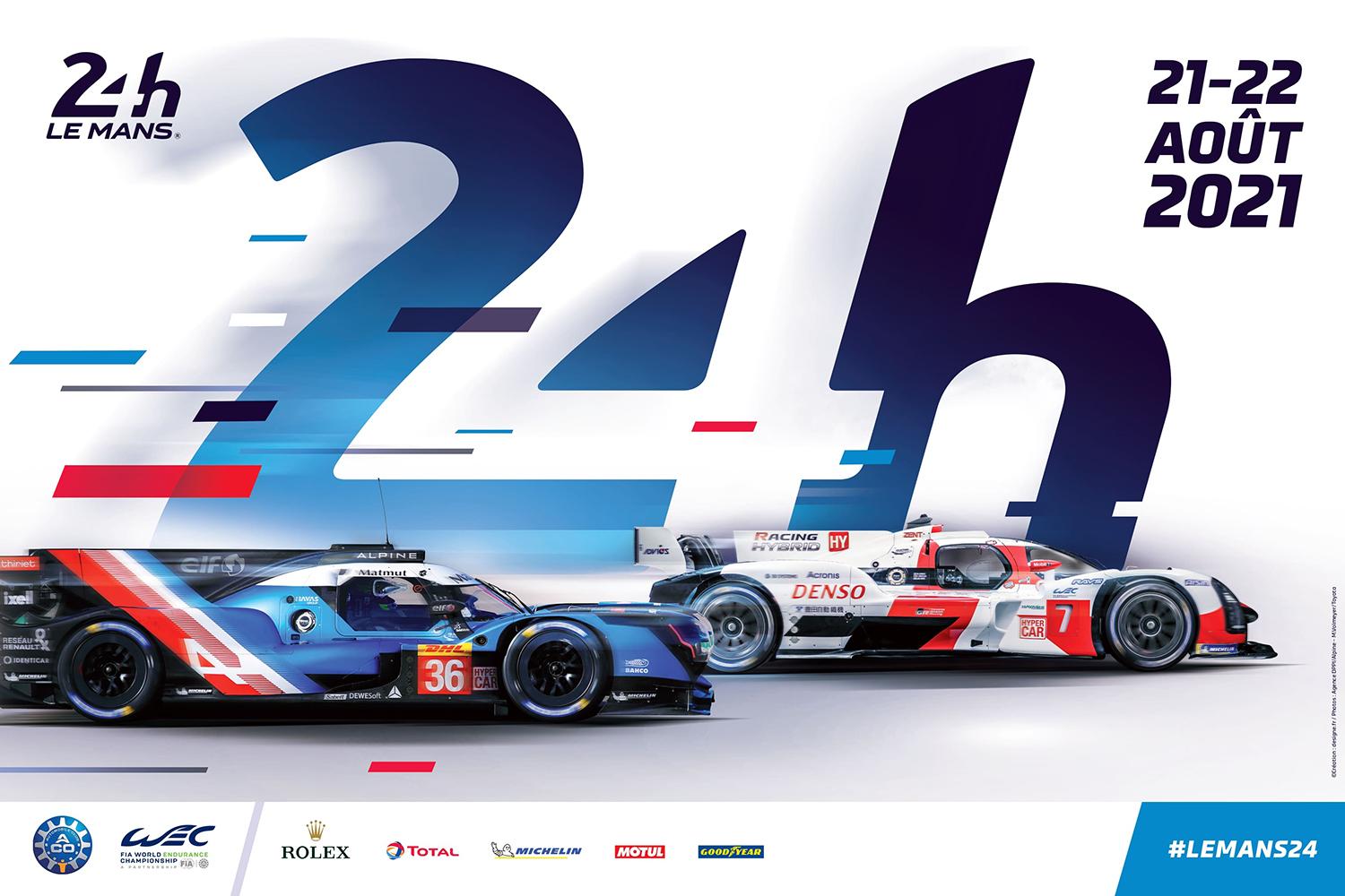 Le Mans 2021 løbsplakat