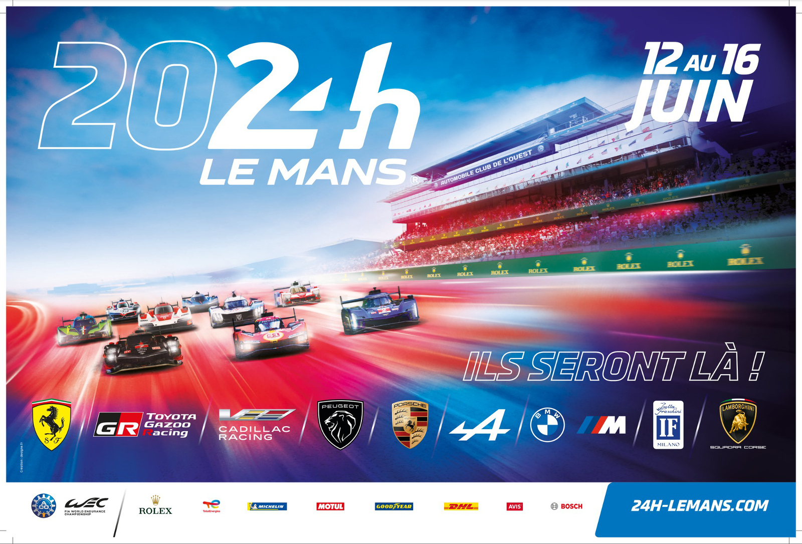Le Mans 2024 race poster